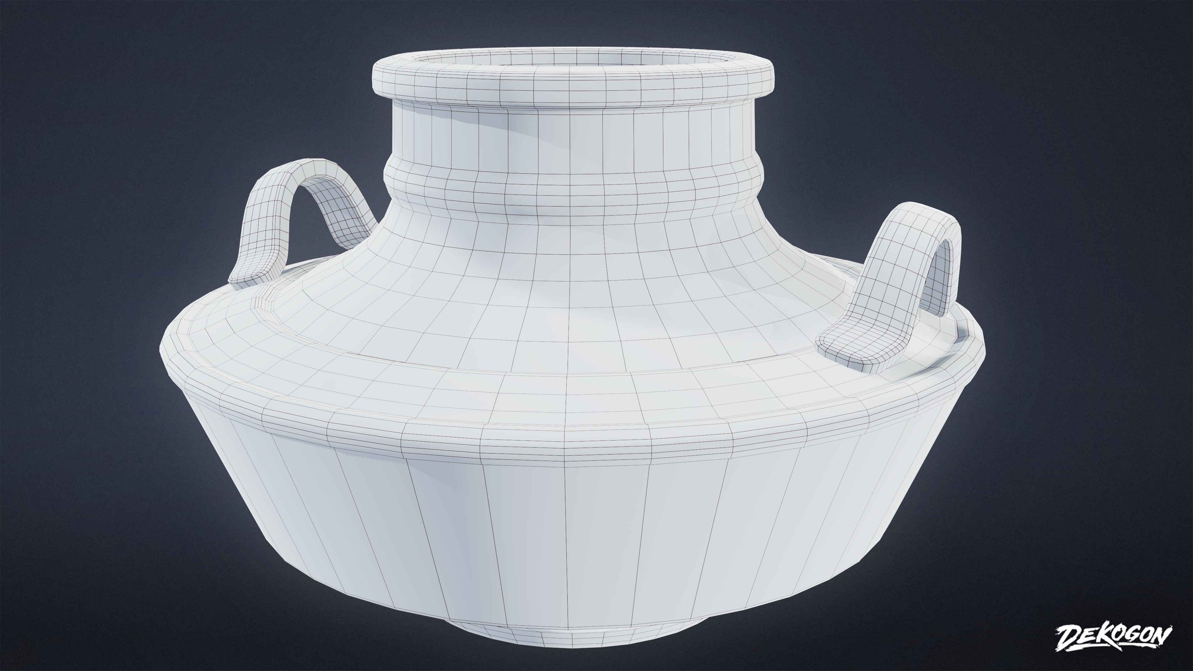 ANCIENT RUINS - Pottery 01 - LOW POLY Low-poly 3D model_8