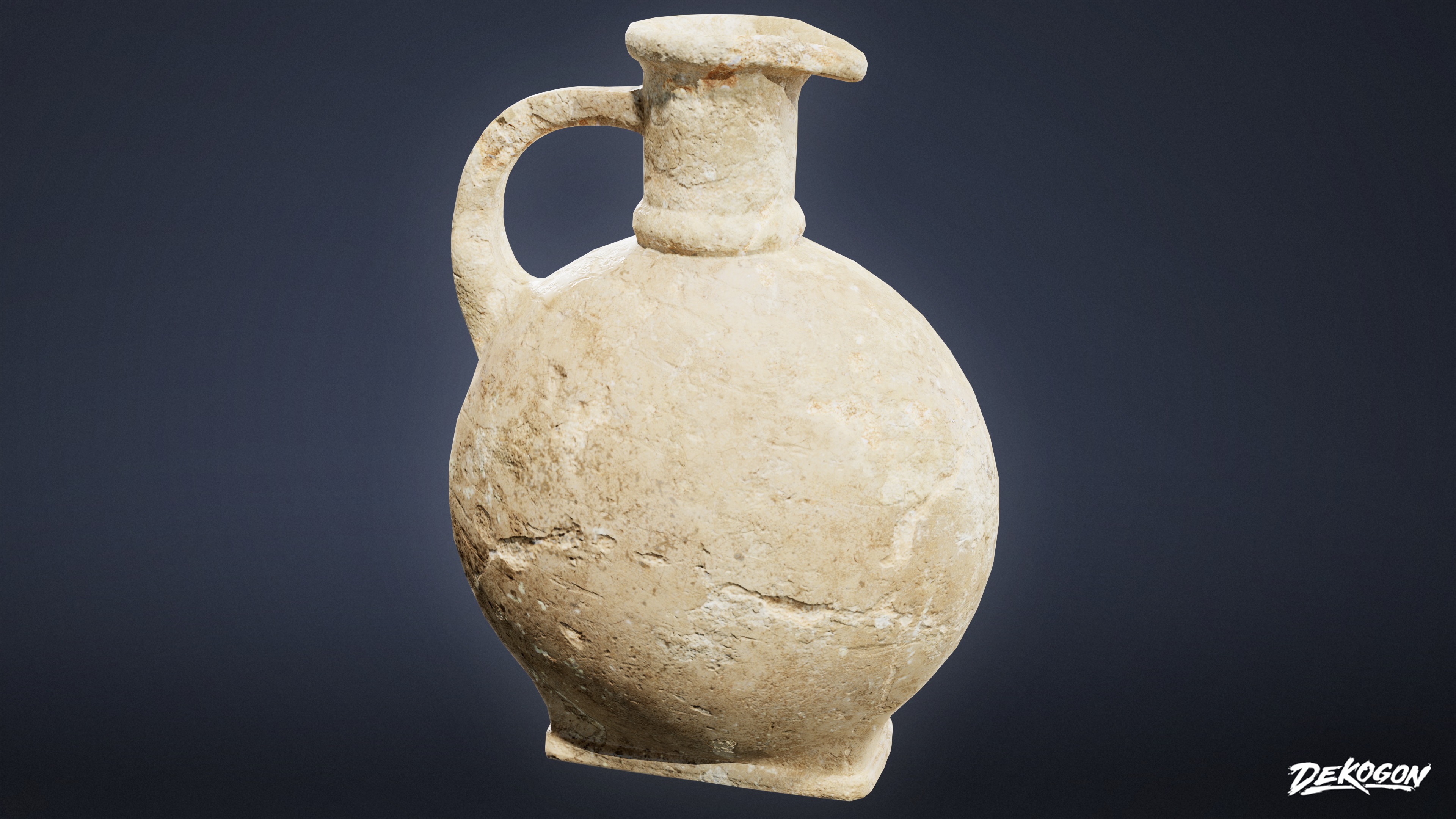 ANCIENT RUINS - Pottery 01 - LOW POLY Low-poly 3D model_3