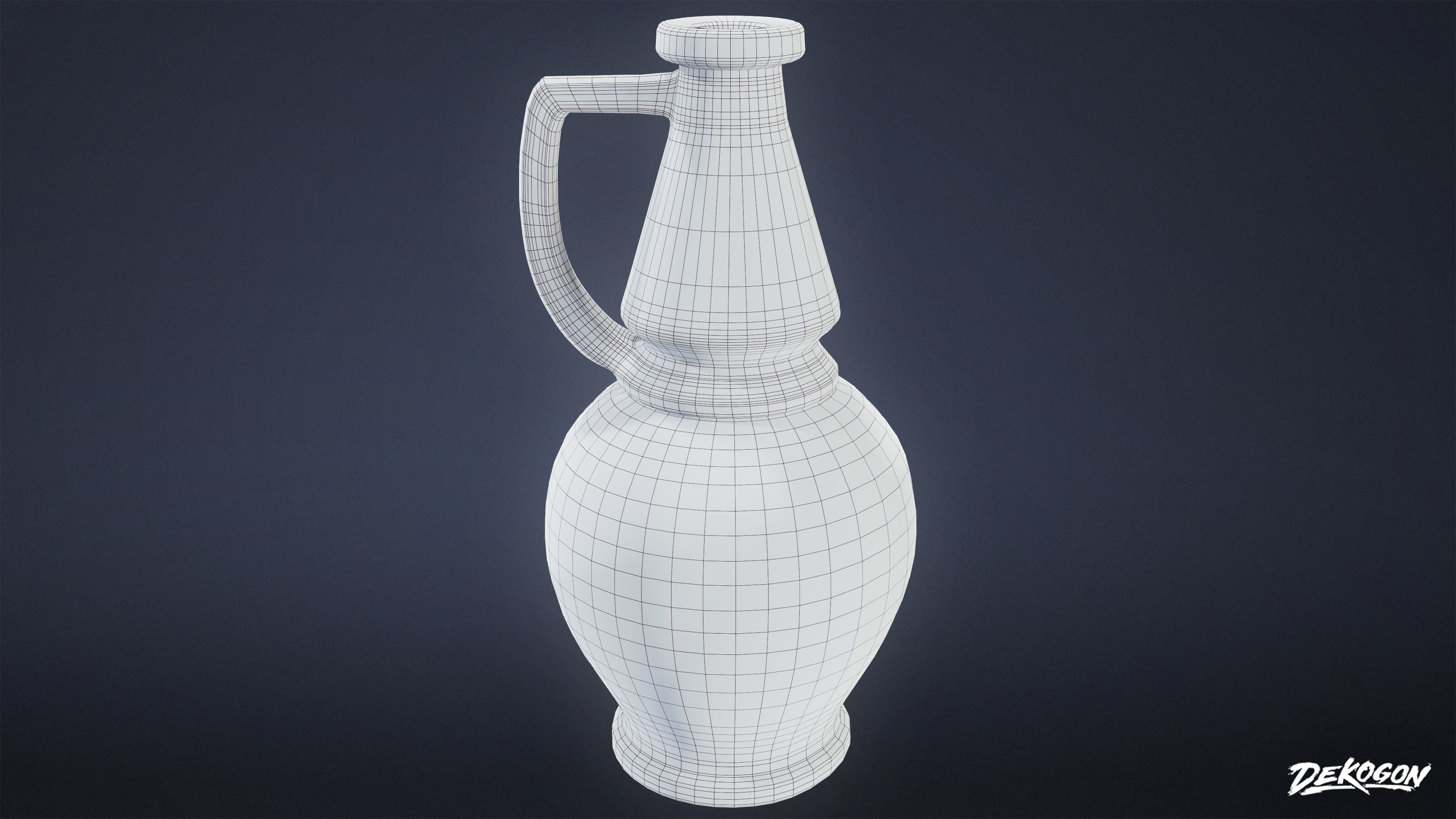 ANCIENT RUINS - Pottery 01 - LOW POLY Low-poly 3D model_7