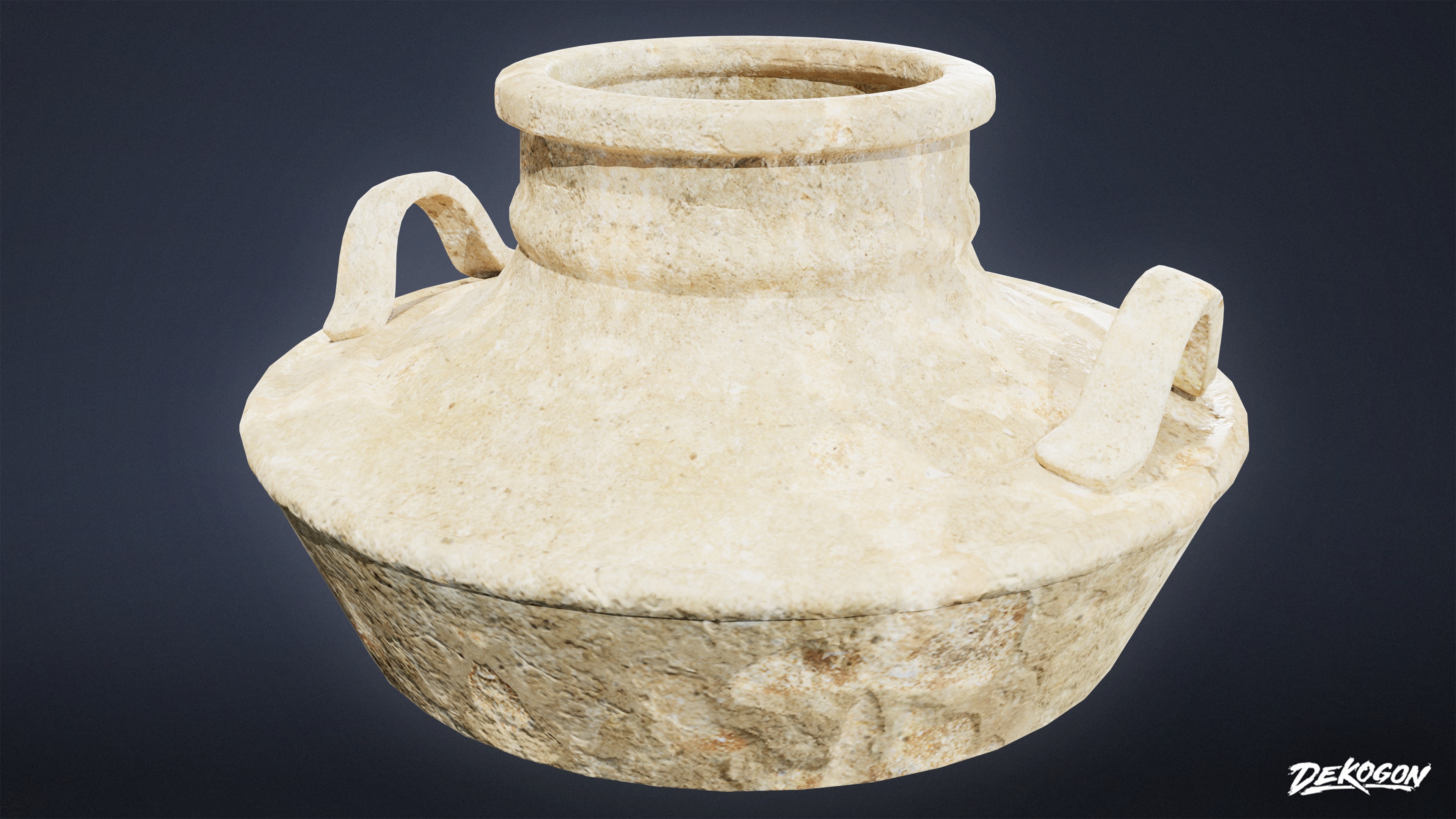 ANCIENT RUINS - Pottery 01 - LOW POLY Low-poly 3D model_4