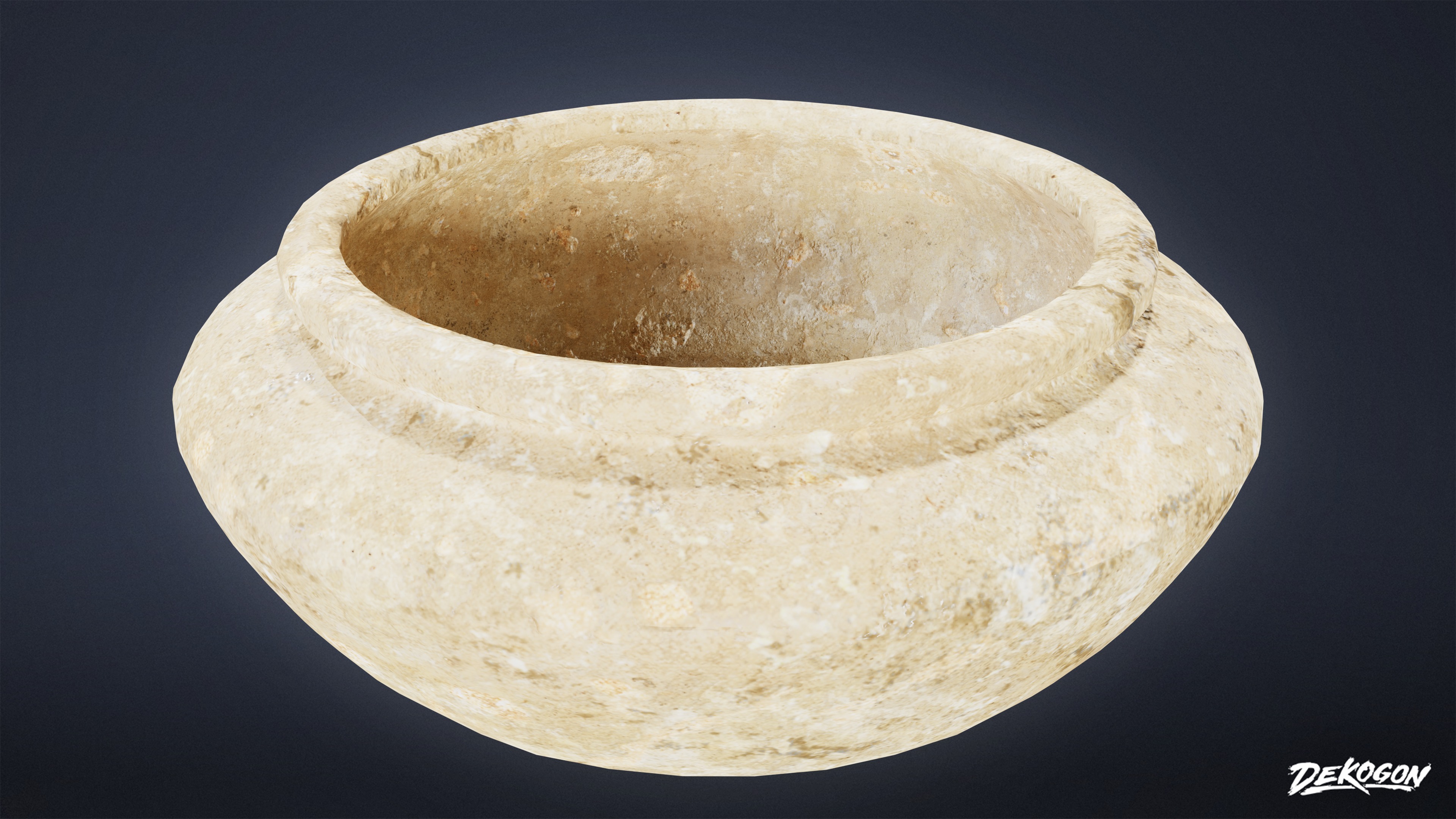 ANCIENT RUINS - Pottery 01 - LOW POLY Low-poly 3D model_2