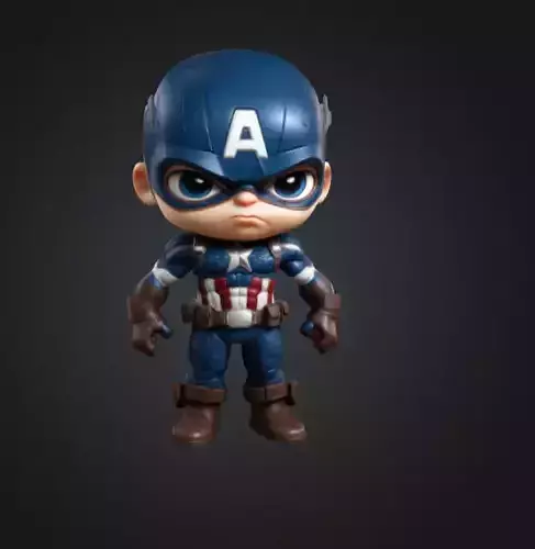 Captain america chibi