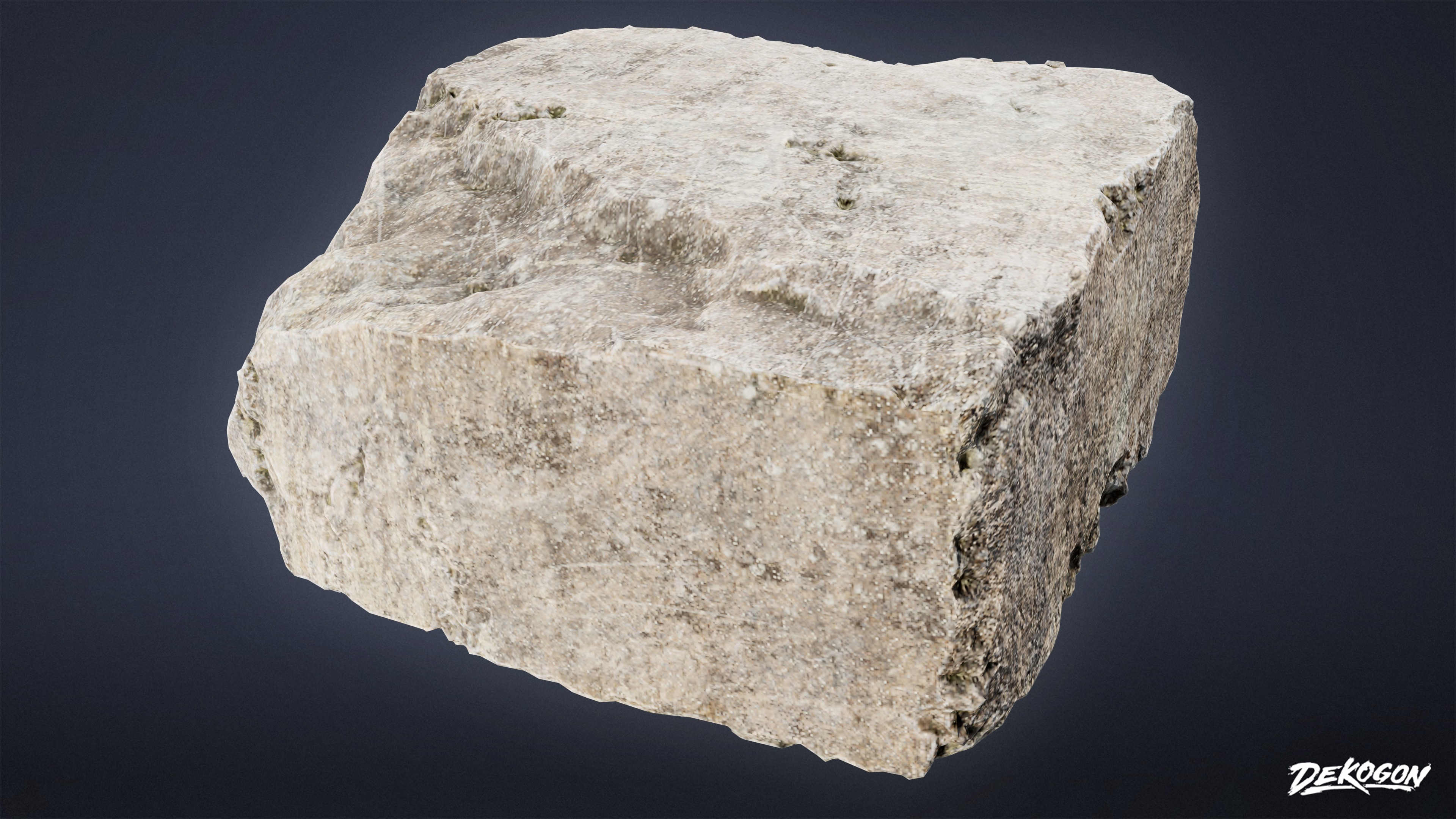 ANCIENT RUINS - Stair Step 01 - LOW POLY Low-poly 3D model_3