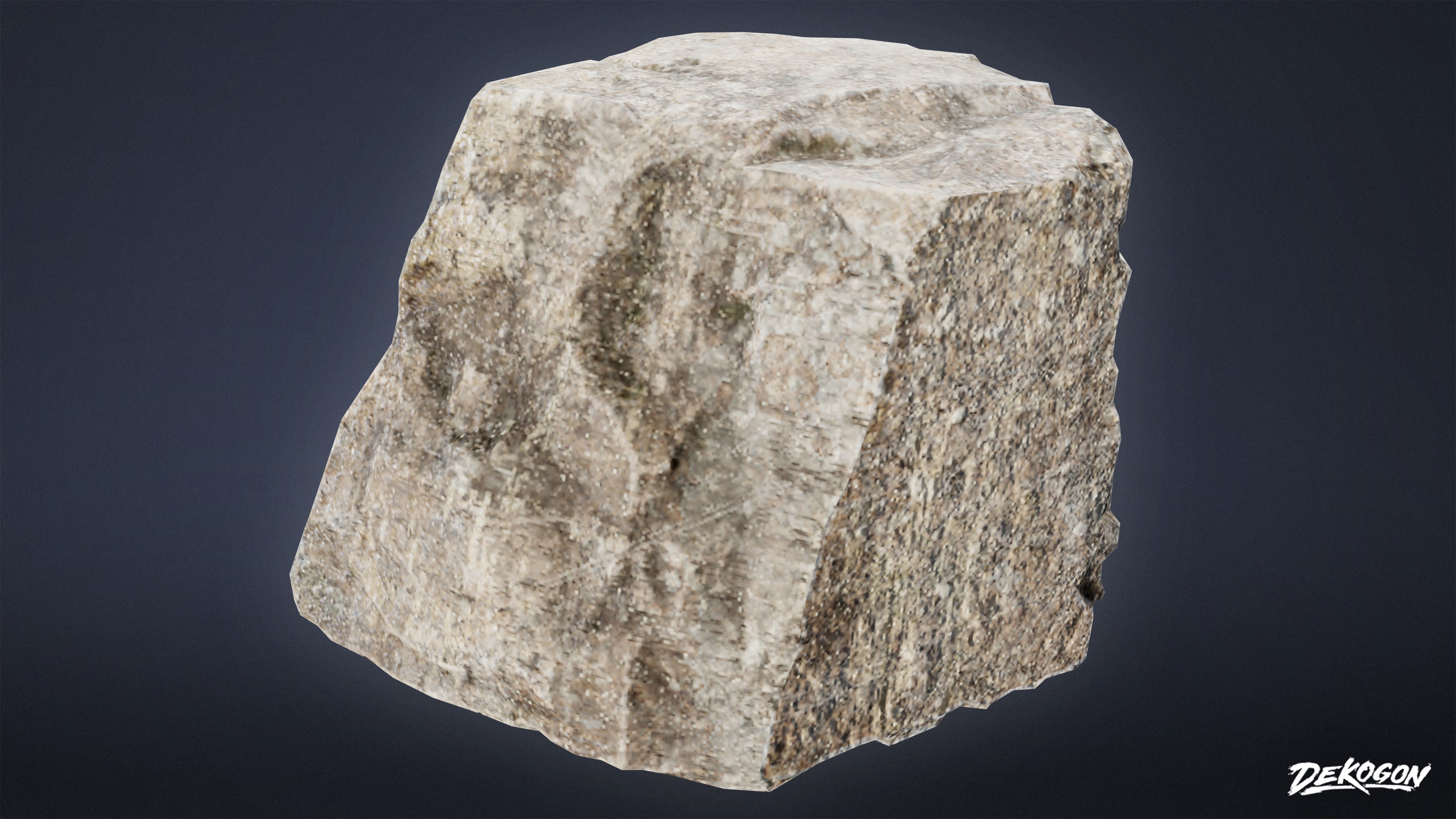 ANCIENT RUINS - Stair Step 01 - LOW POLY Low-poly 3D model_5