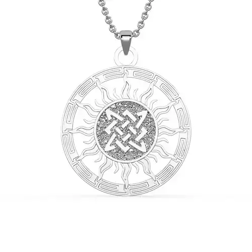 Silver pendant amulet  Star of Lada of the Virgin Mary