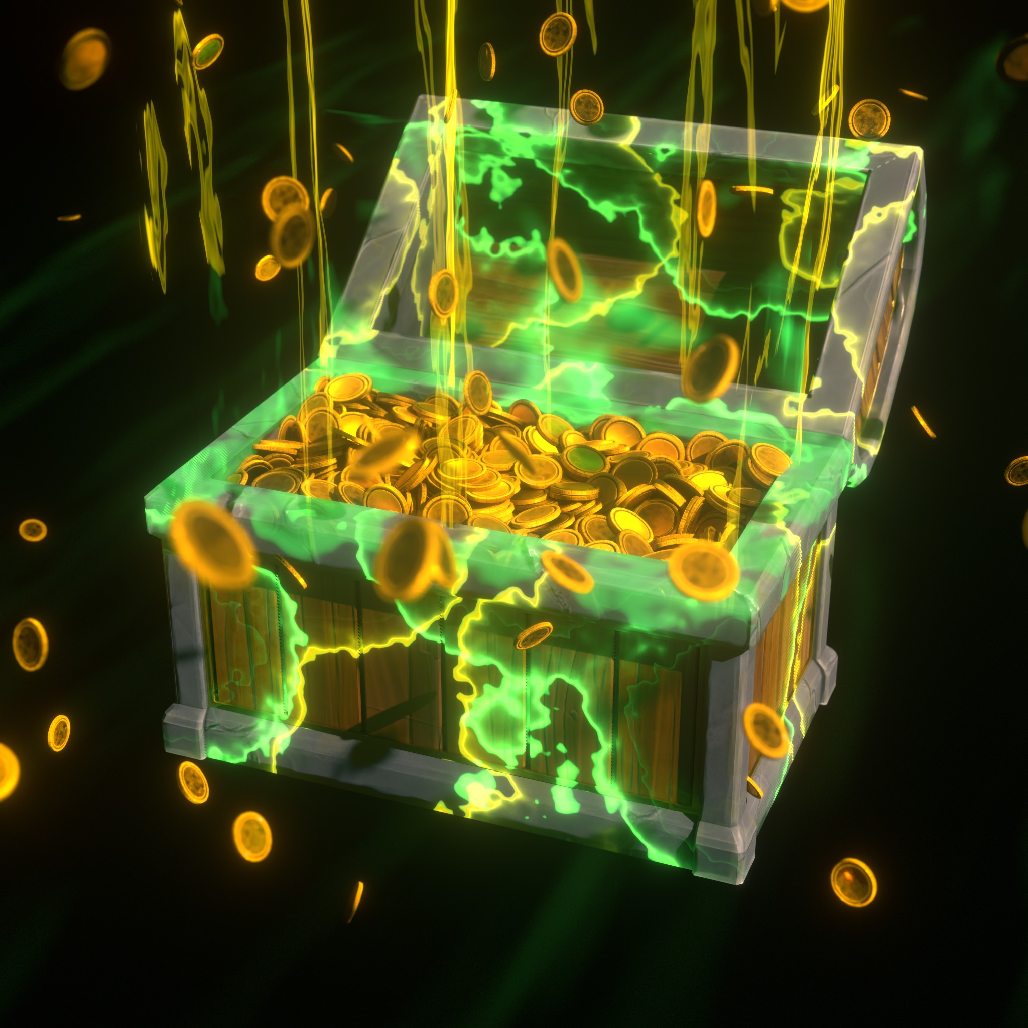 3D model Treasure Chest Stylized - Game Ready Asset VR / AR / low-poly ...