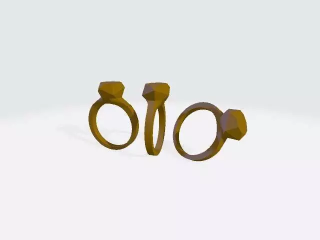 Ring Icosahedron 3D model_0