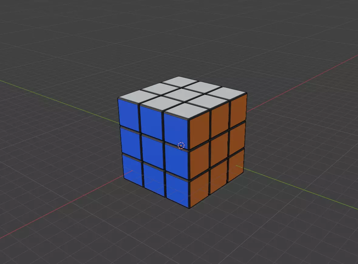 Free Rubix Cube Free low-poly 3D model