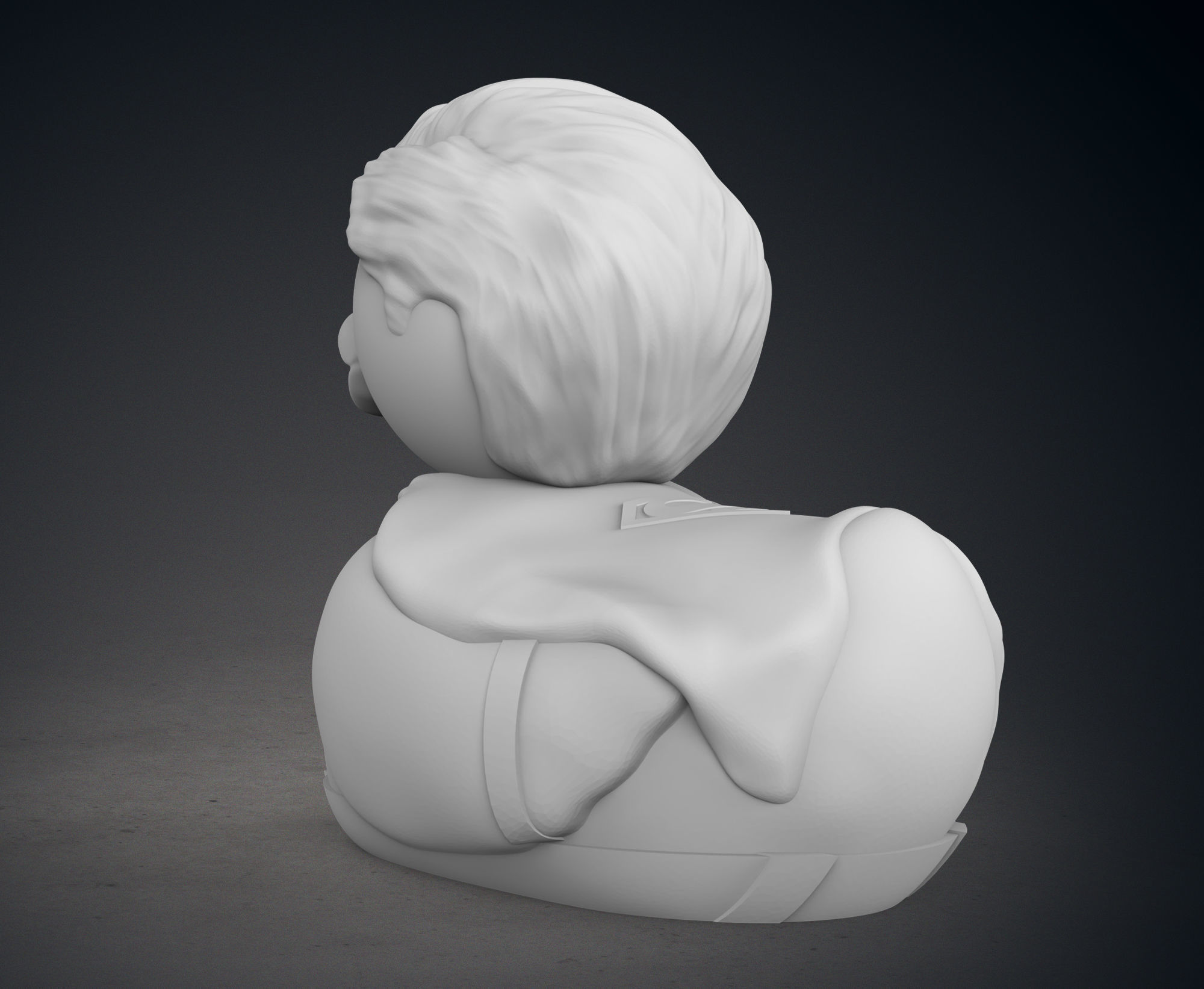 Cute Batman and Superman Rubber Ducks 3D print model_17