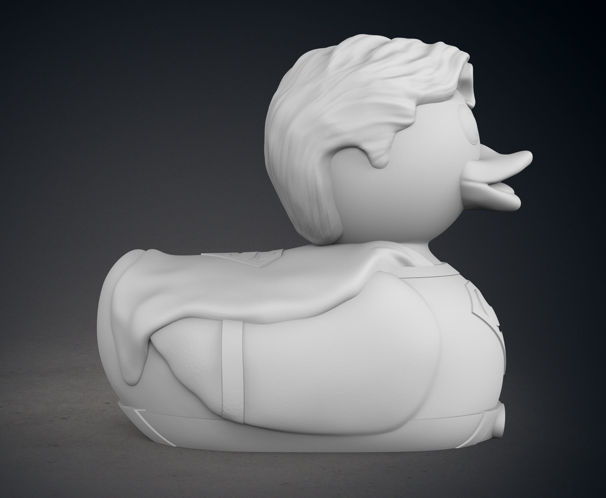 Cute Batman and Superman Rubber Ducks 3D print model_20