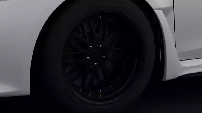 JNC JNC005 Aftermarket Wheel Low-poly 3D model