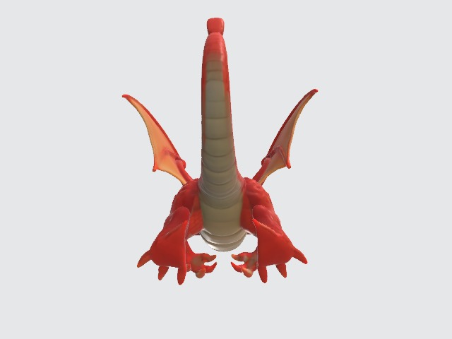 Cartoon dragon 3D model_4