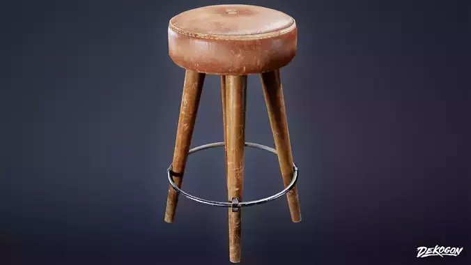 DIVE BAR - Barstool 01 - LOW POLY