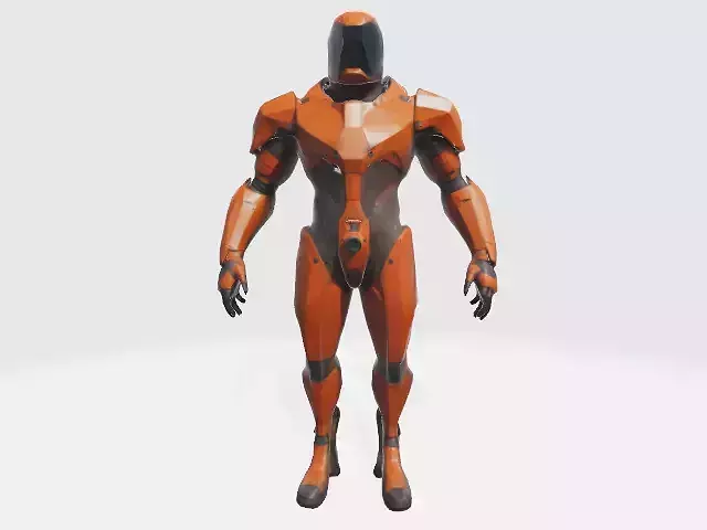 Lowpoly armored suit