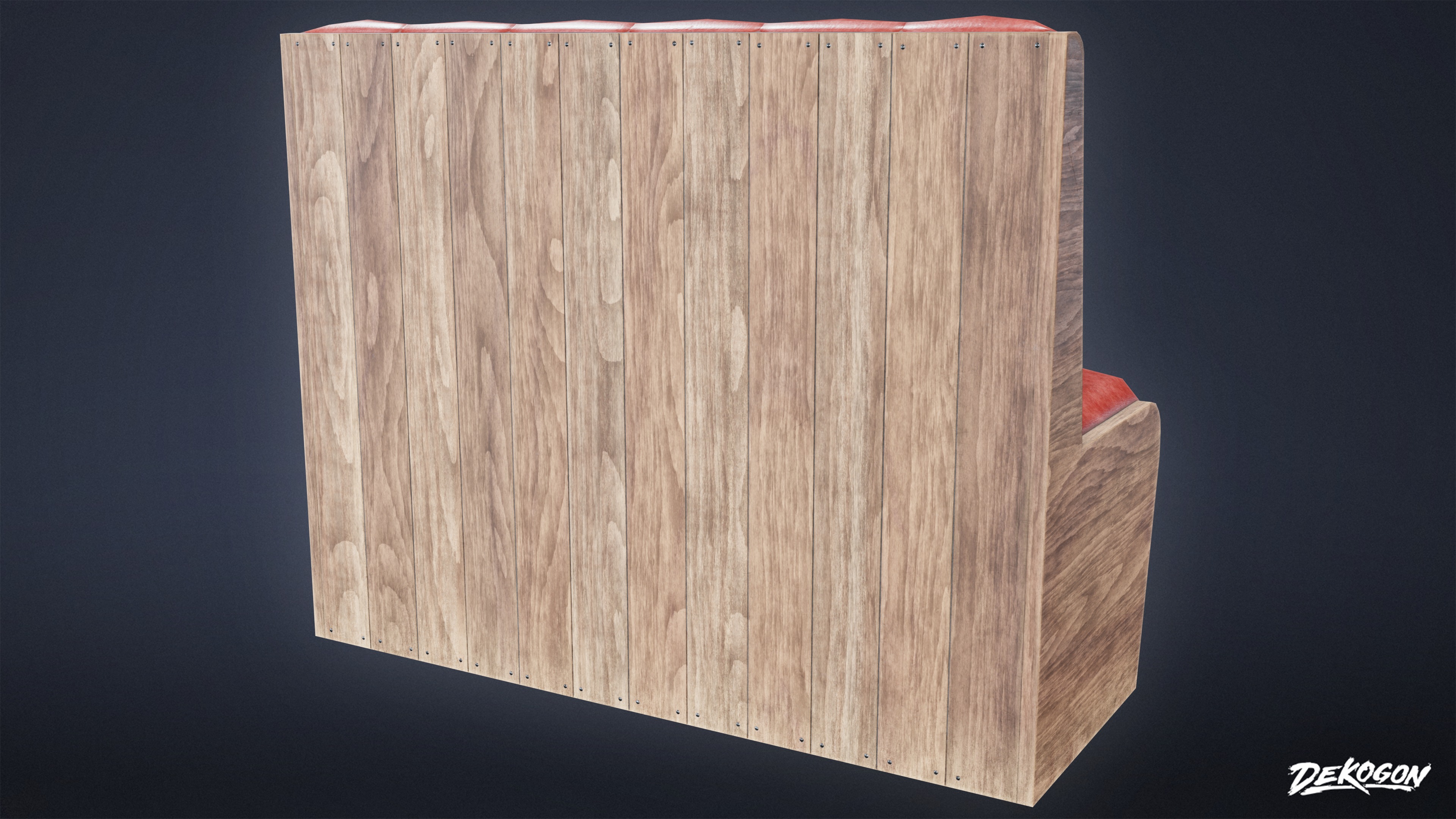 DIVE BAR - Booth 01 - LOW POLY Low-poly 3D model_5