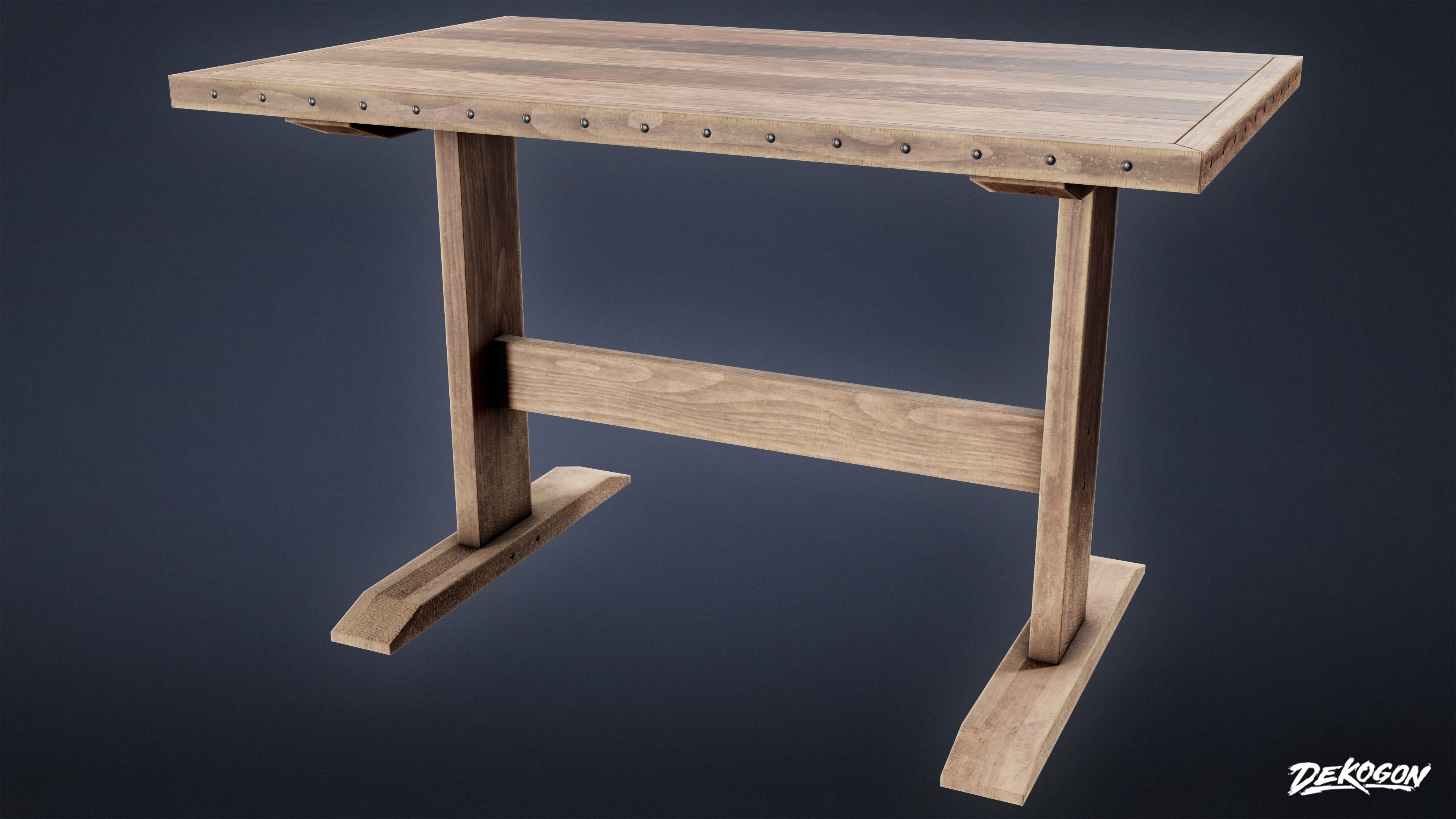 DIVE BAR - Booth 01 - LOW POLY Low-poly 3D model_6