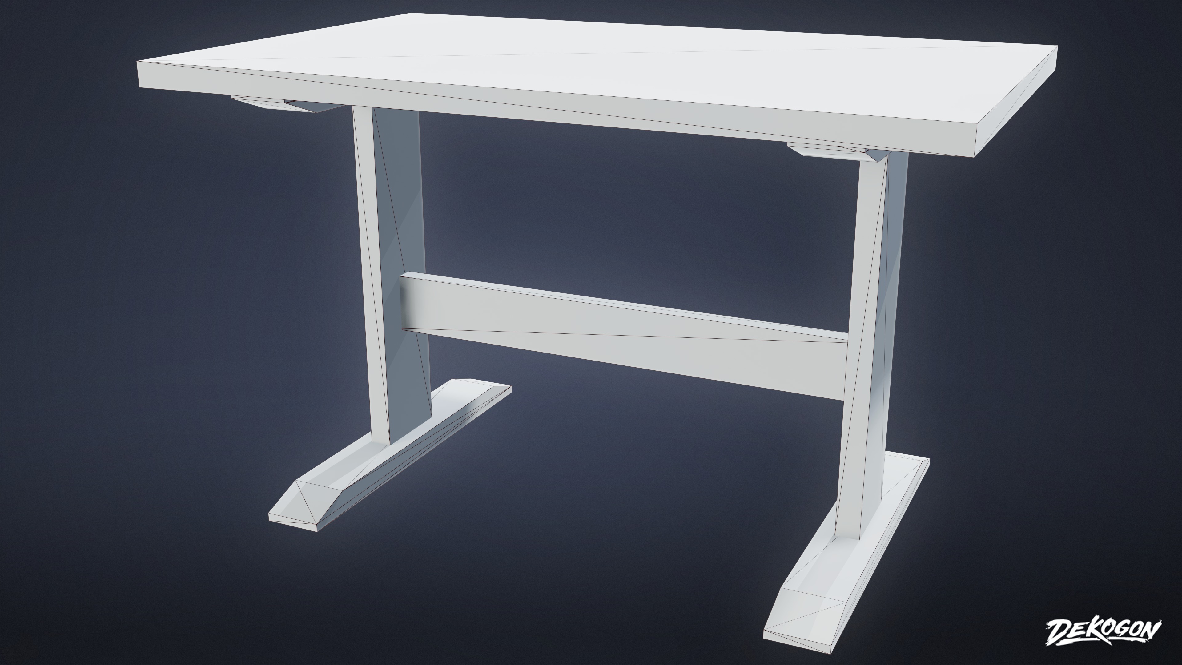 DIVE BAR - Booth 01 - LOW POLY Low-poly 3D model_7