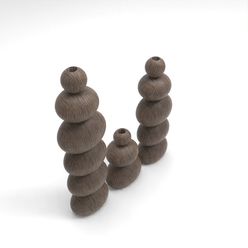 flower vase decor  3D print model_3