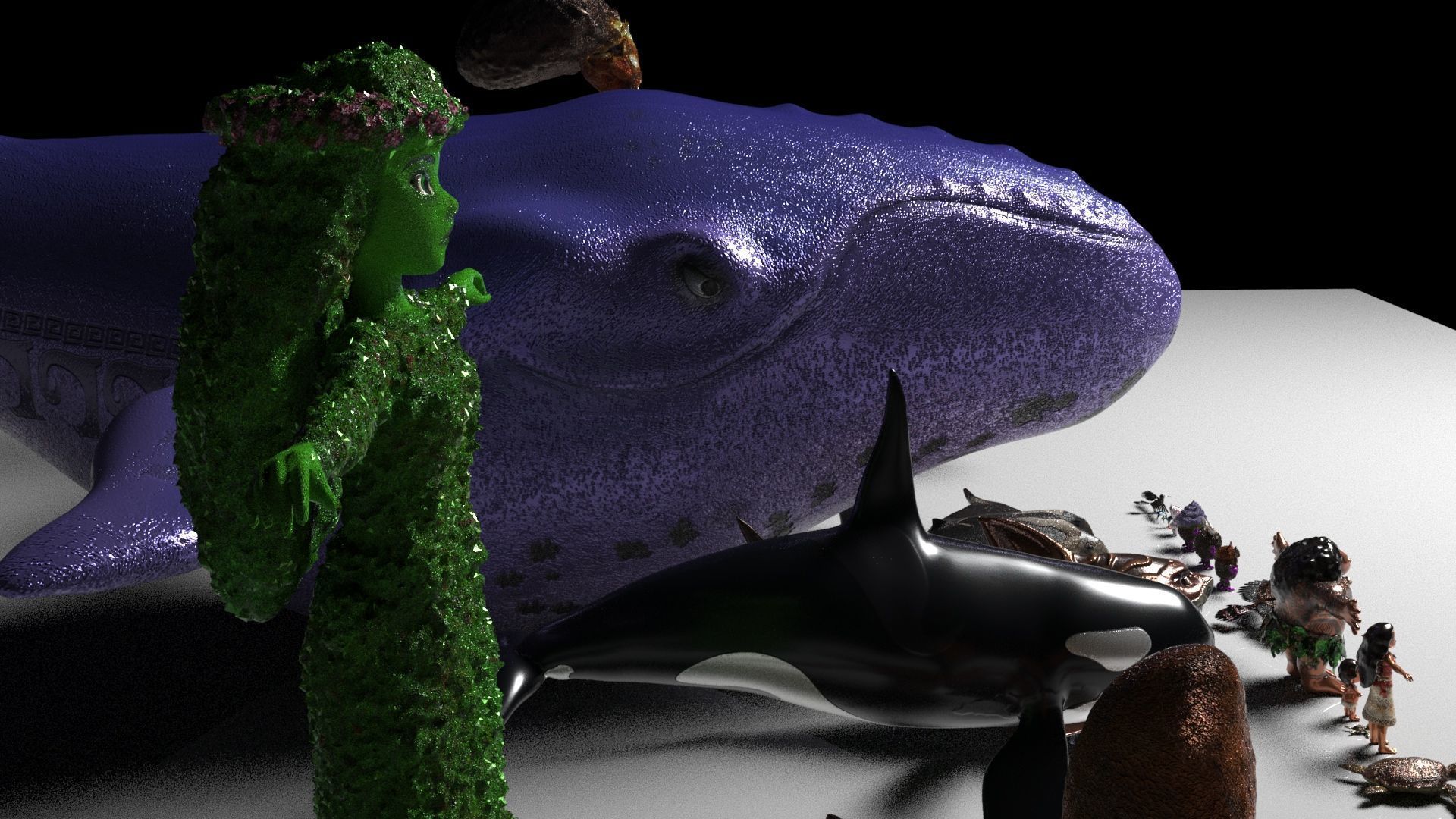 Moana  Characters Pack 20 3D model_9