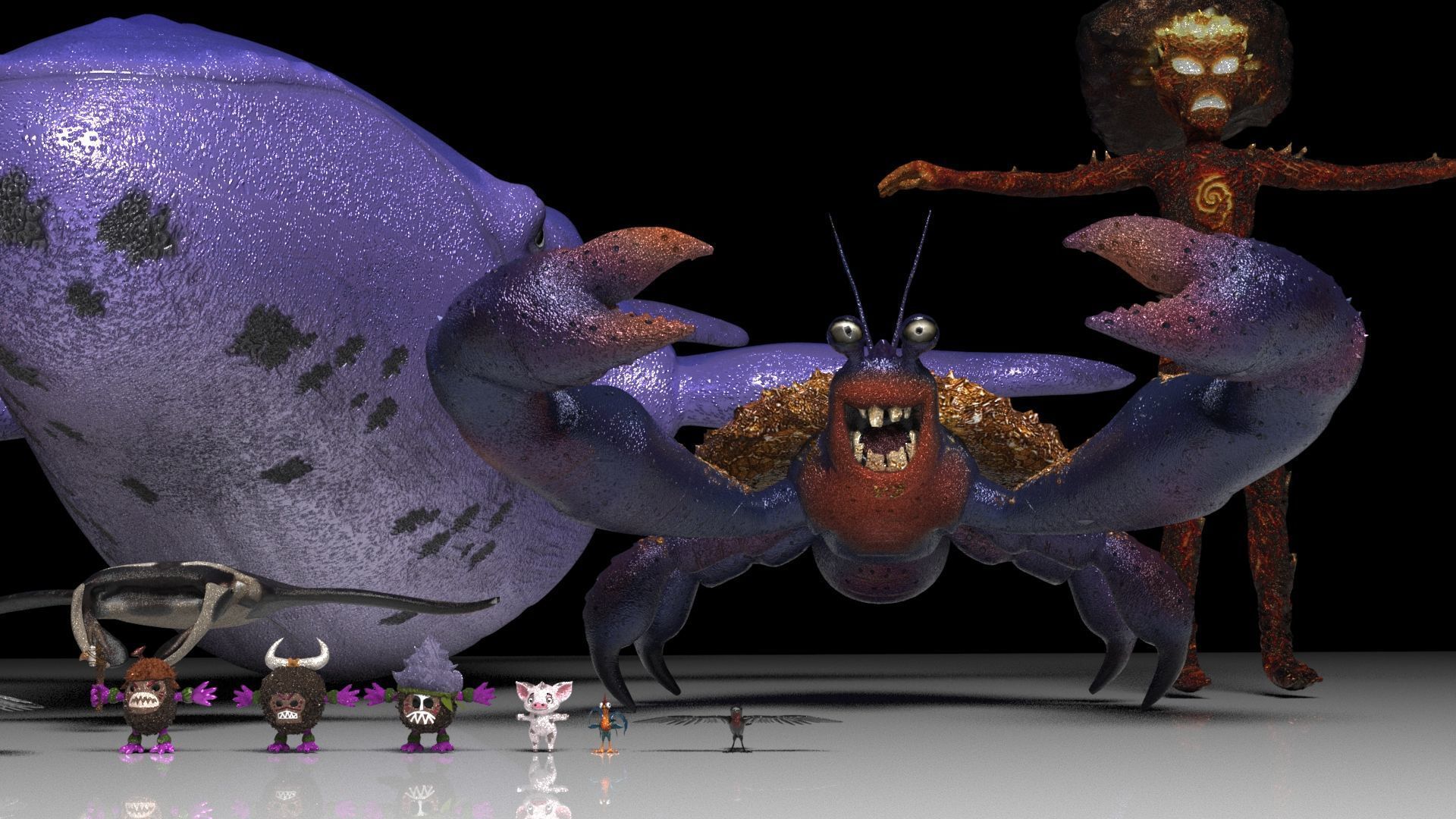 Moana  Characters Pack 20 3D model_12