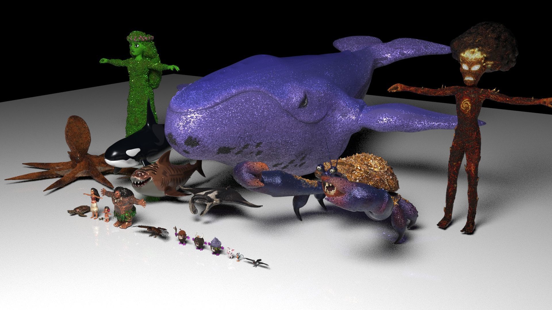 Moana  Characters Pack 20 3D model_10