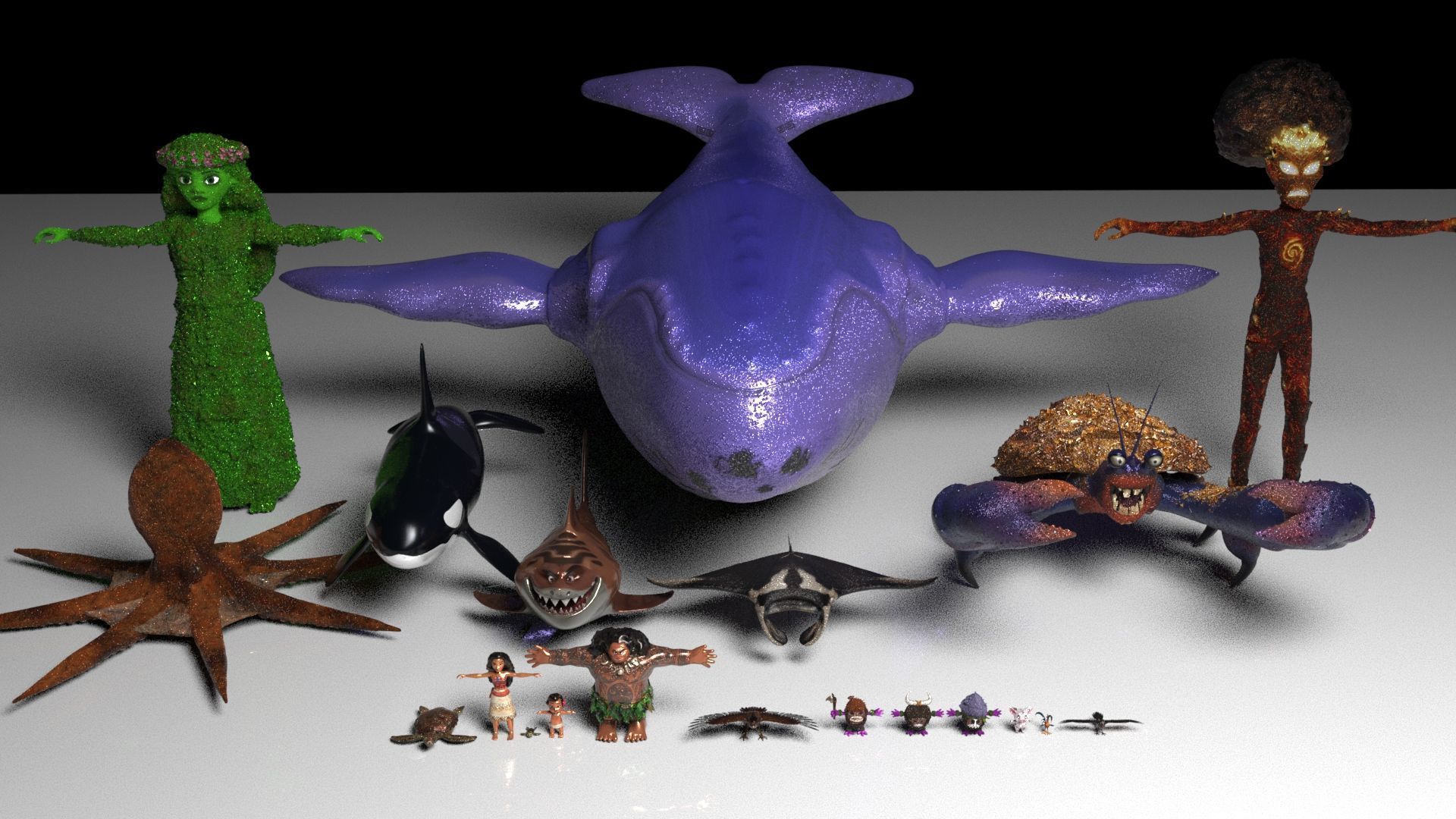Moana  Characters Pack 20 3D model_19