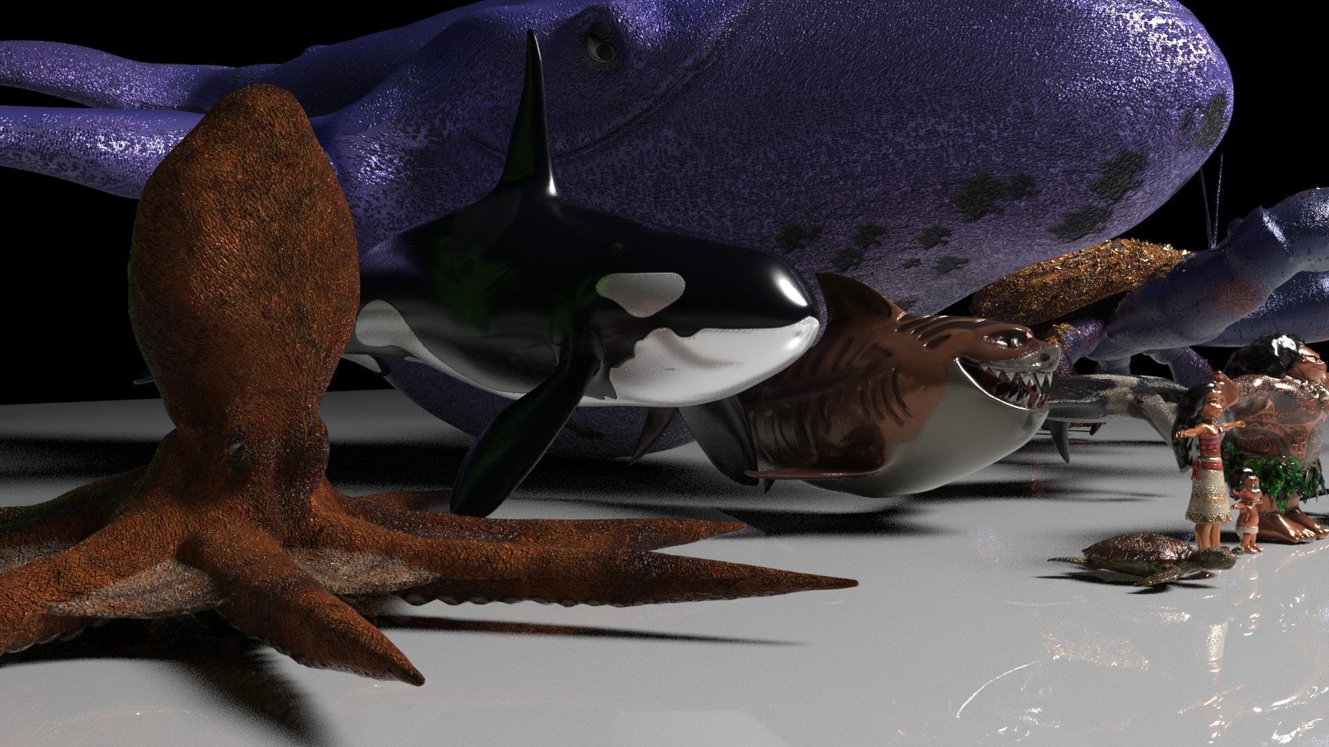 Moana  Characters Pack 20 3D model_7