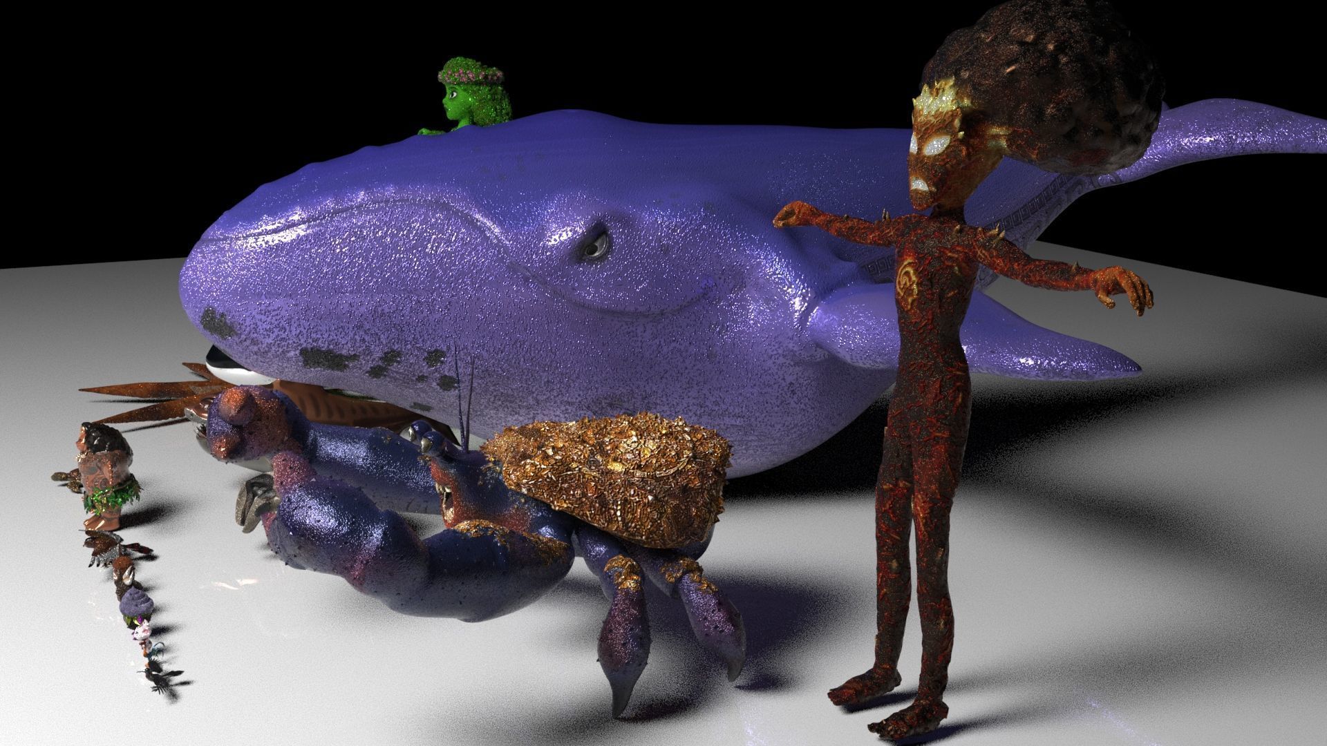 Moana  Characters Pack 20 3D model_14