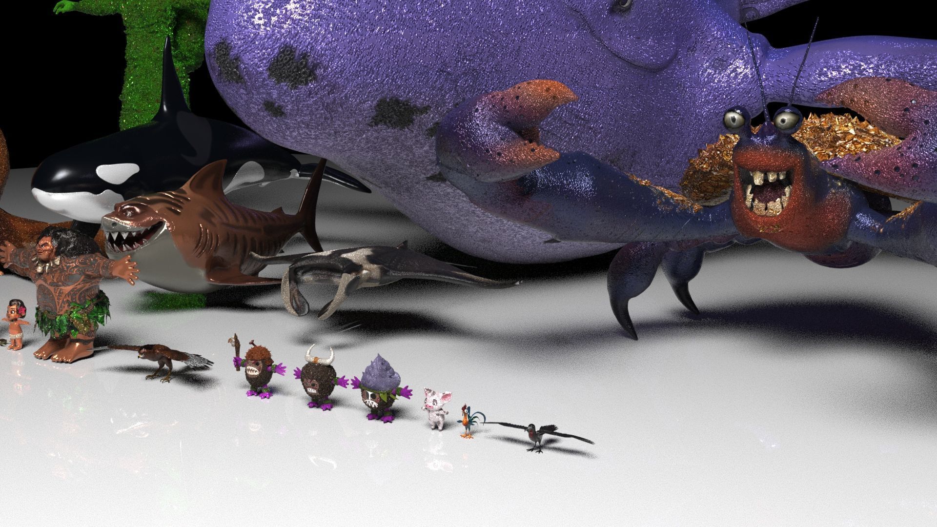 Moana  Characters Pack 20 3D model_22