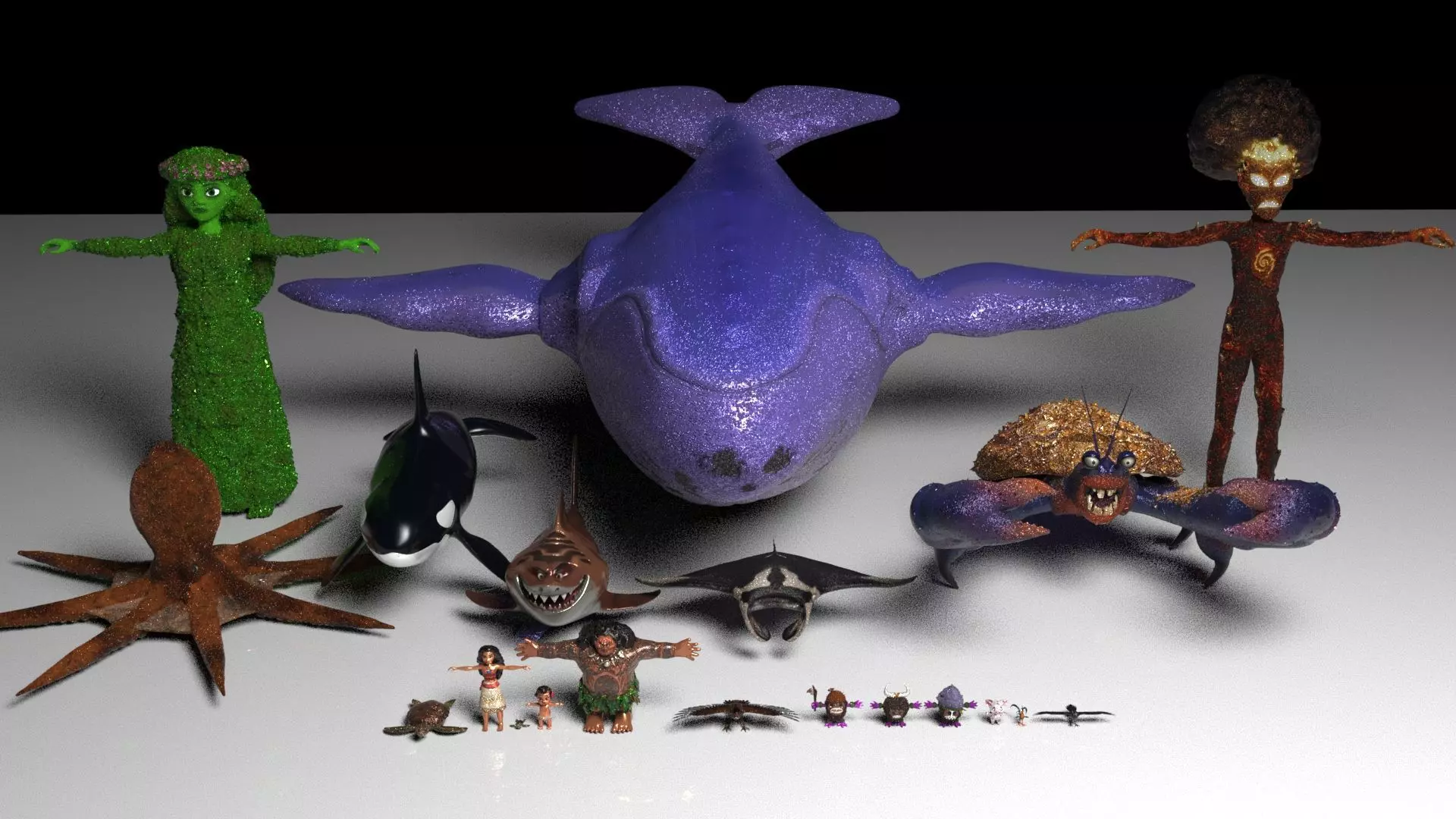 Moana  Characters Pack 20 3D model_0