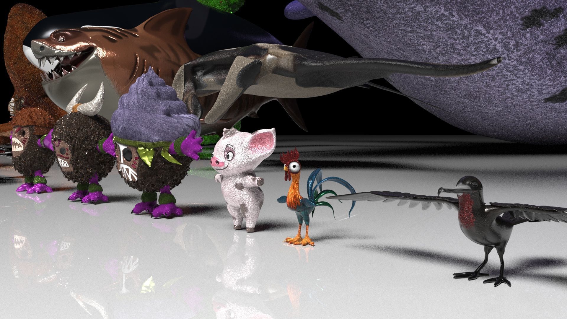 Moana  Characters Pack 20 3D model_23