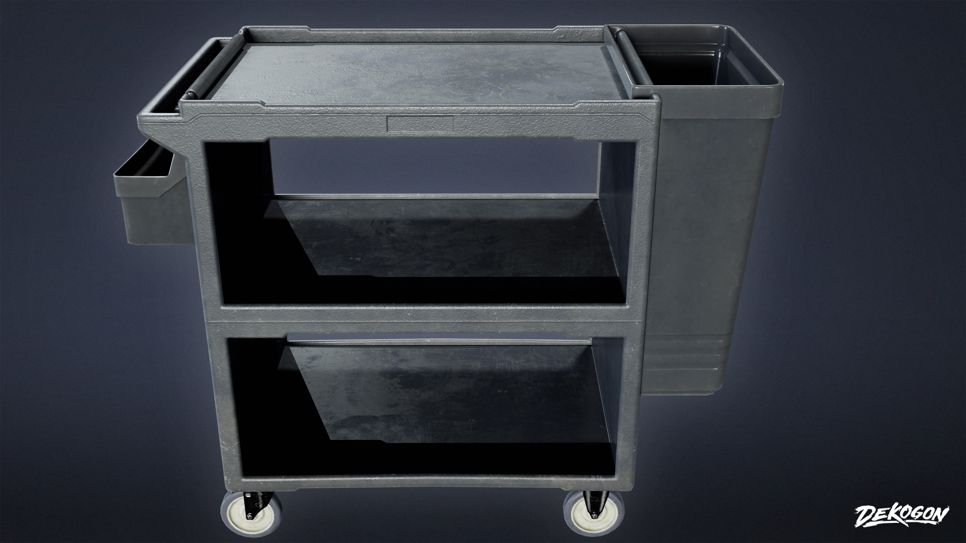 DIVE BAR - Bus Cart 01 - LOW POLY Low-poly 3D model_3