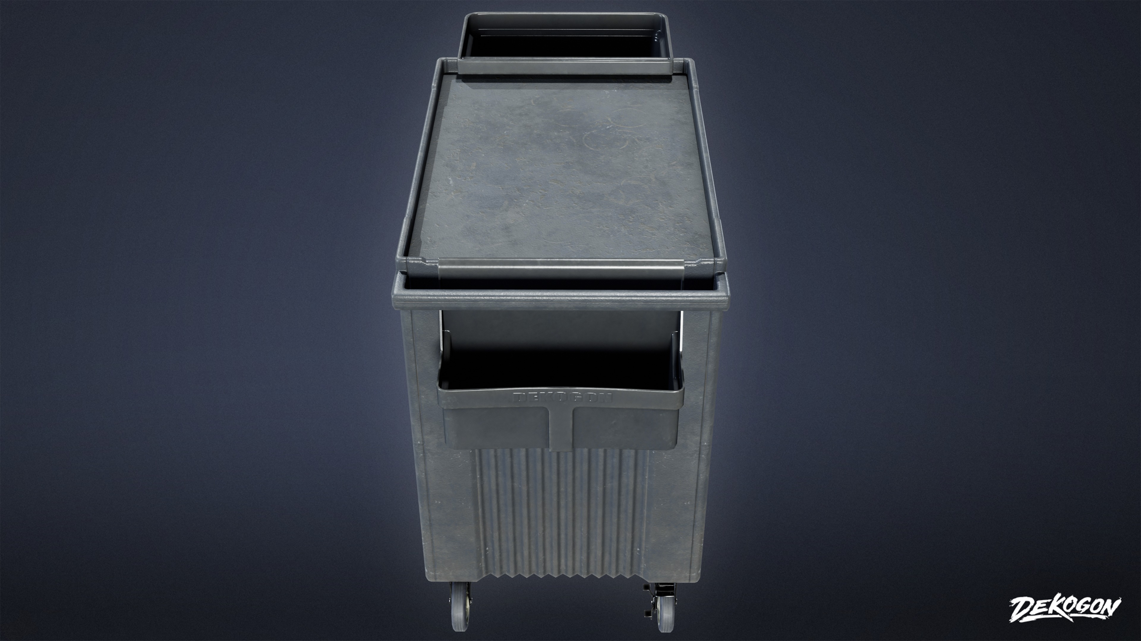 DIVE BAR - Bus Cart 01 - LOW POLY Low-poly 3D model_5