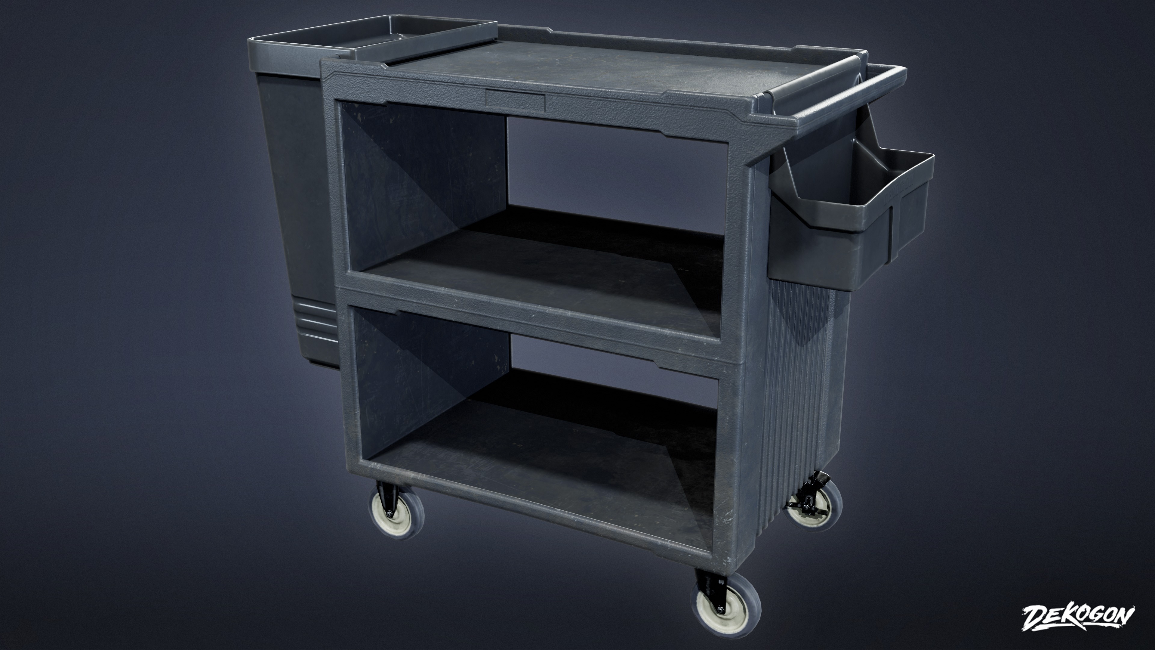 DIVE BAR - Bus Cart 01 - LOW POLY Low-poly 3D model_1