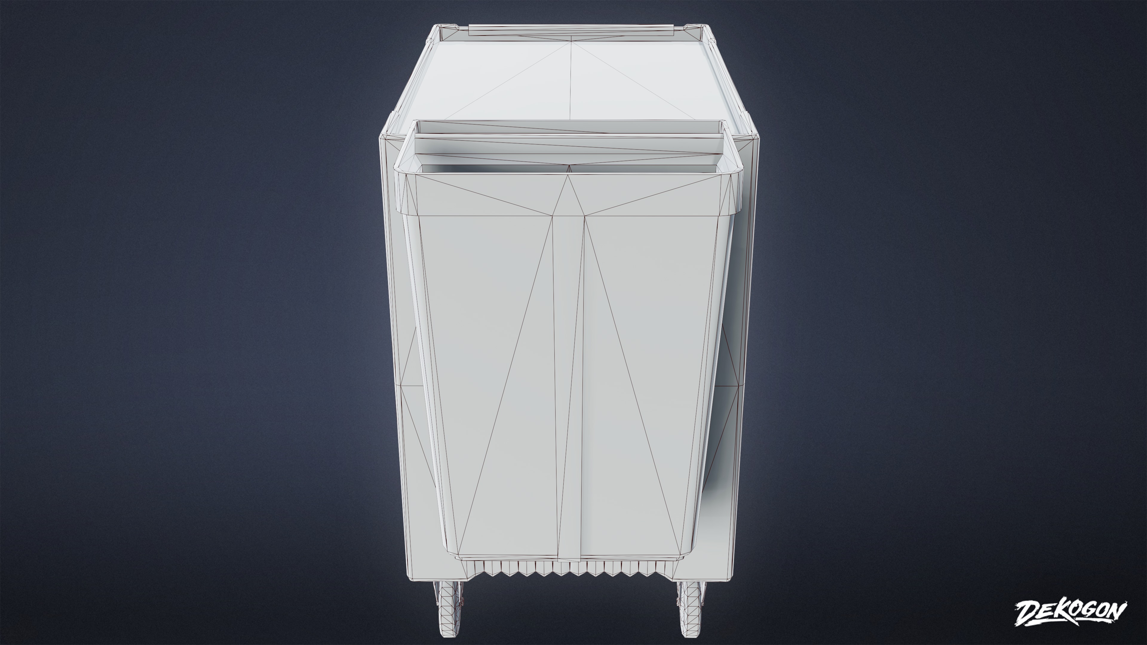 DIVE BAR - Bus Cart 01 - LOW POLY Low-poly 3D model_7