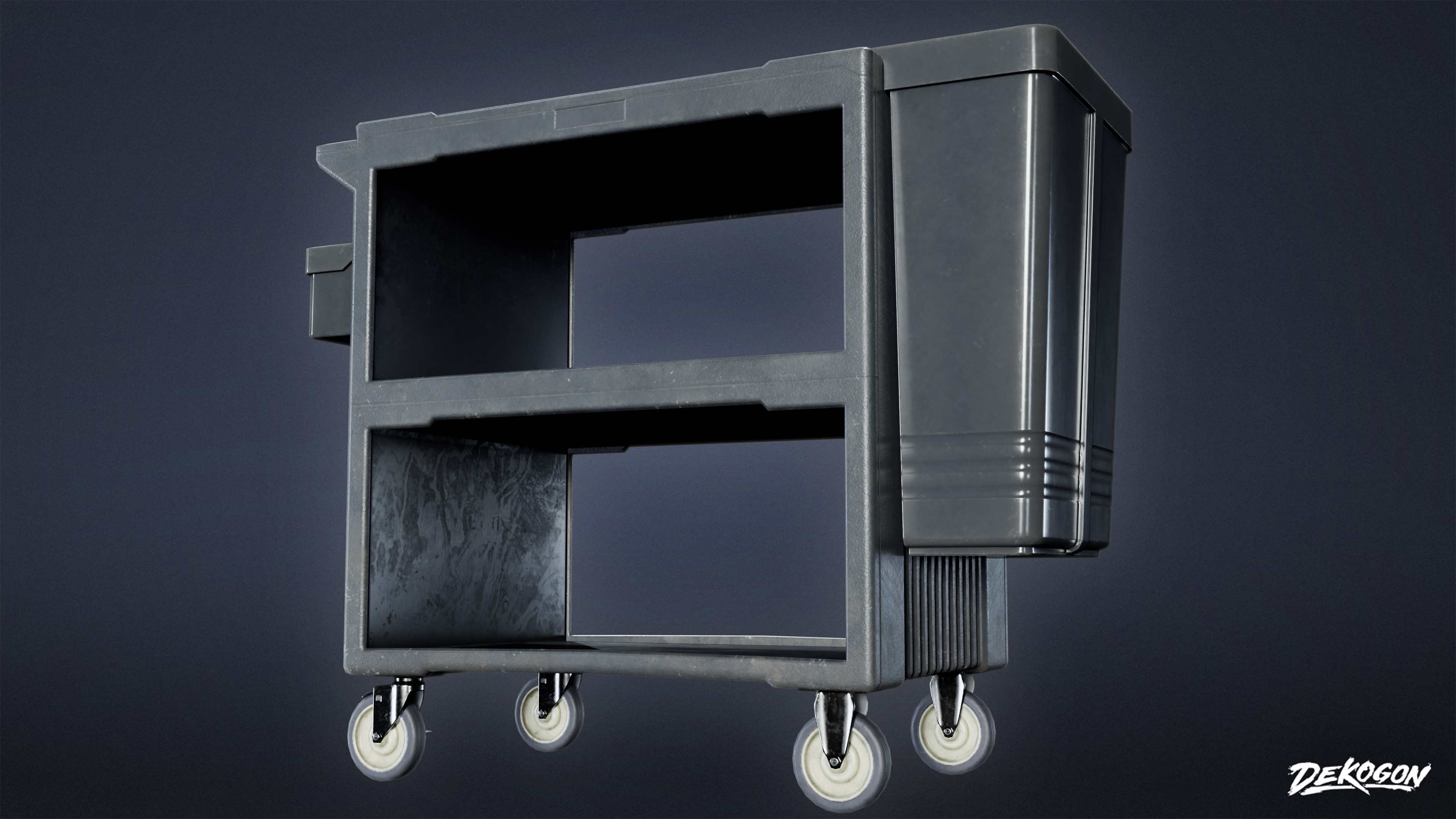 DIVE BAR - Bus Cart 01 - LOW POLY Low-poly 3D model_6