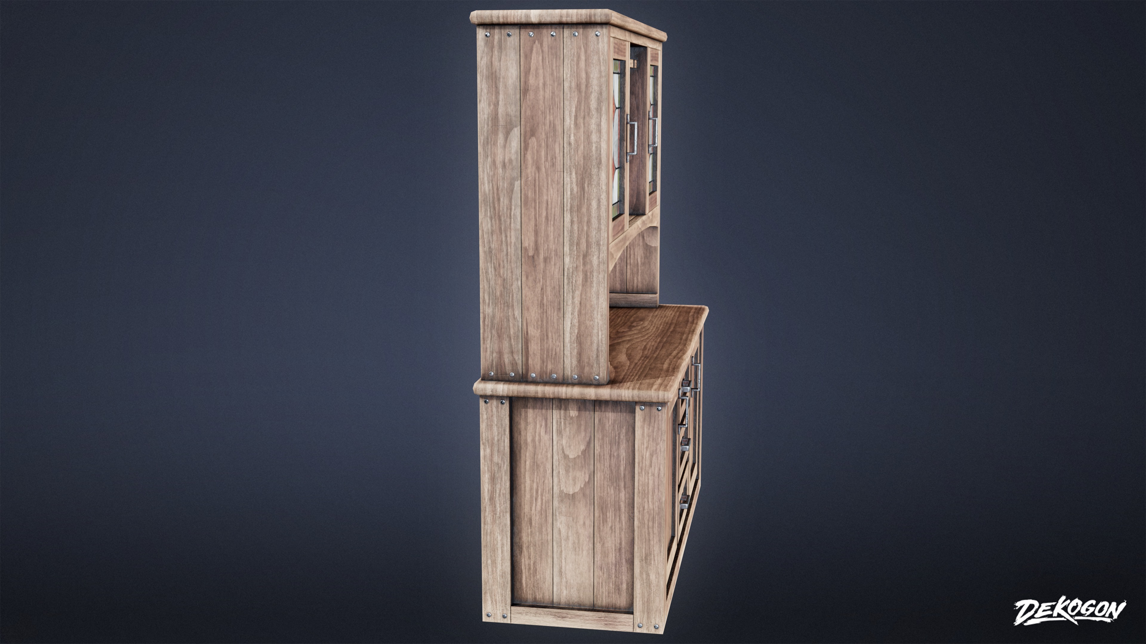 DIVE BAR - Cabinet 01 - LOW POLY Low-poly 3D model_2