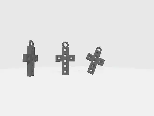 Pendant Cross  3D model