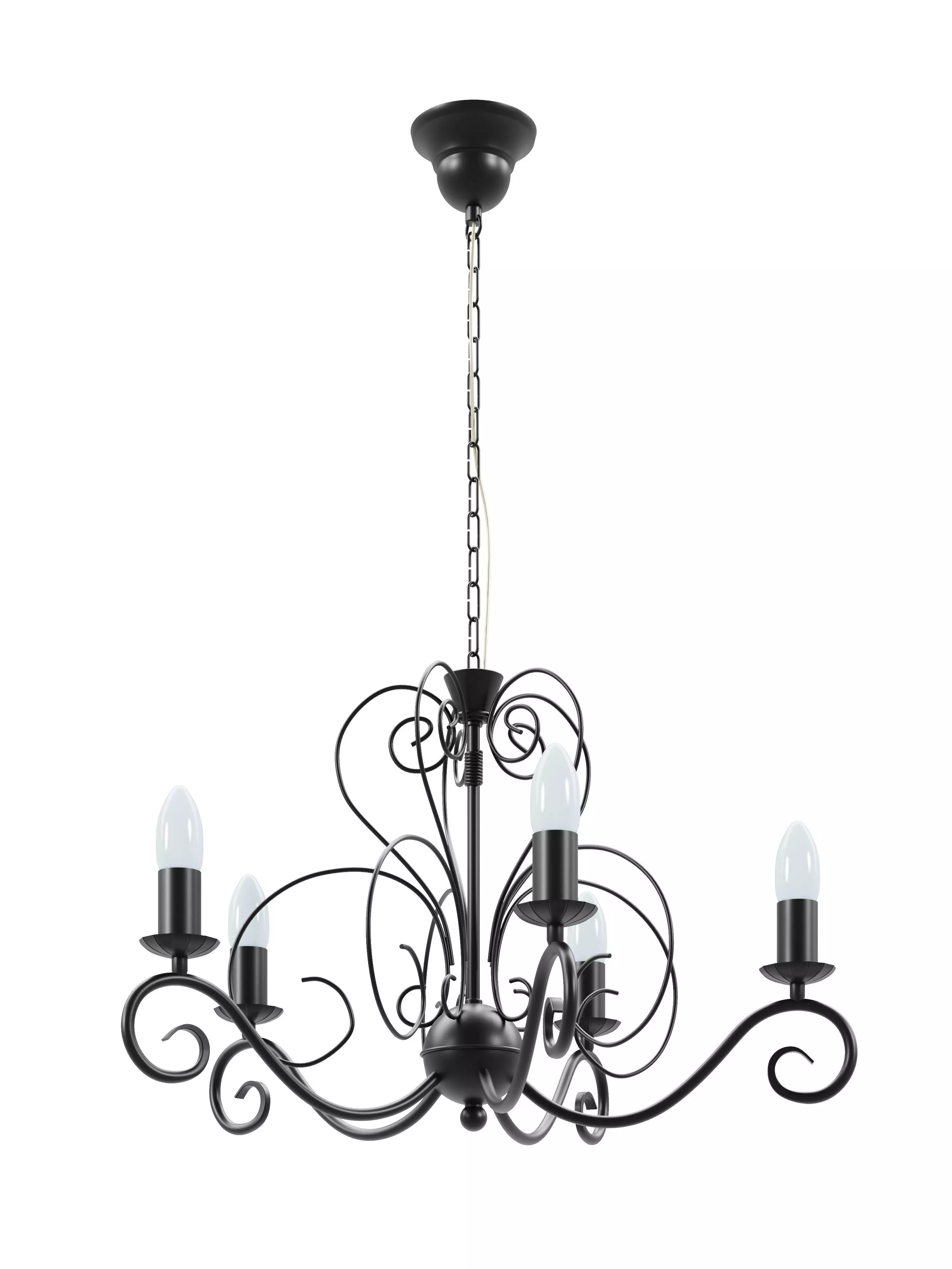 Mauro 5xE14 classic chandelier 3D model
