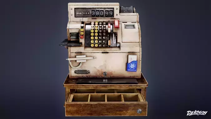 DIVE BAR - Cash Register 01 - LOW POLY