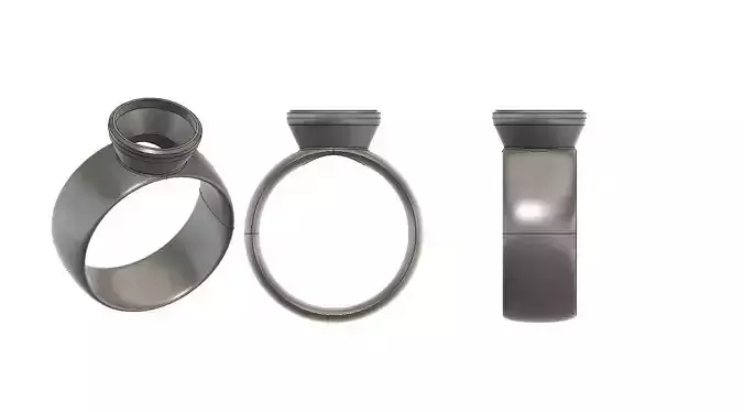 Ring Solitaire 3D model