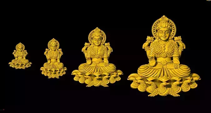 laxmi ji STL 3D print model