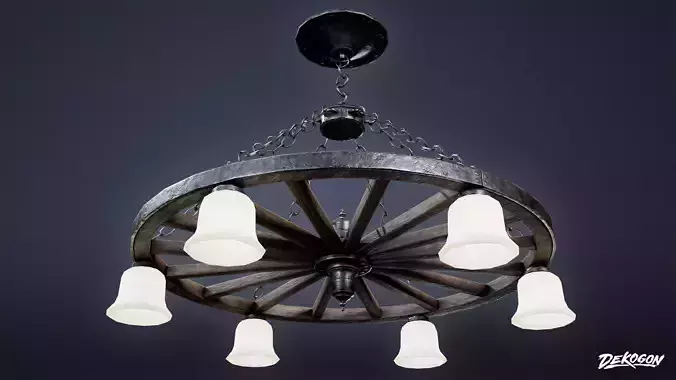 DIVE BAR - Chandelier 01 - LOW POLY