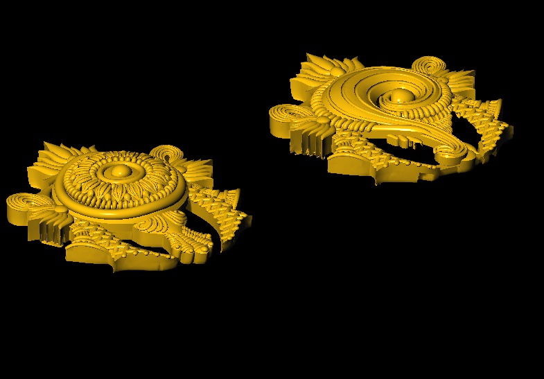 Shankha Chakra 3D model 3D print model_11