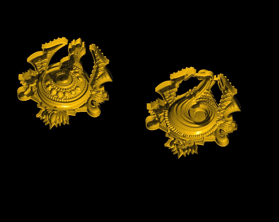 Shankha Chakra 3D model 3D print model_18