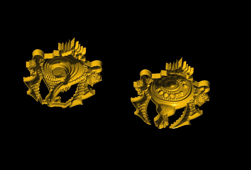 Shankha Chakra 3D model 3D print model_9