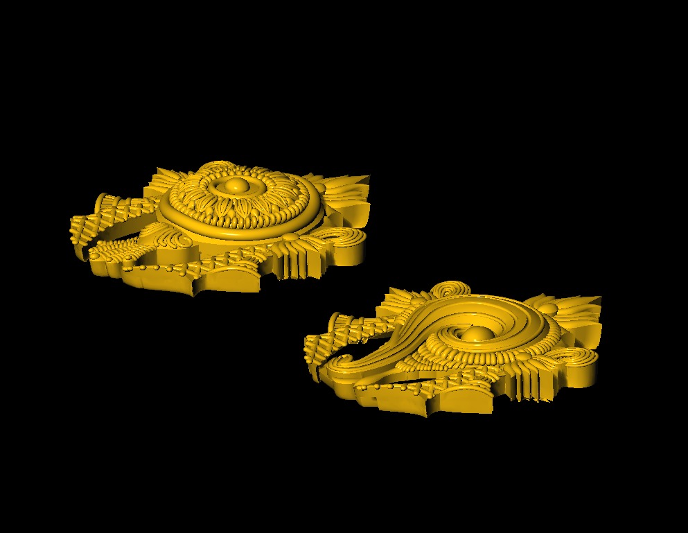 Shankha Chakra 3D model 3D print model_5