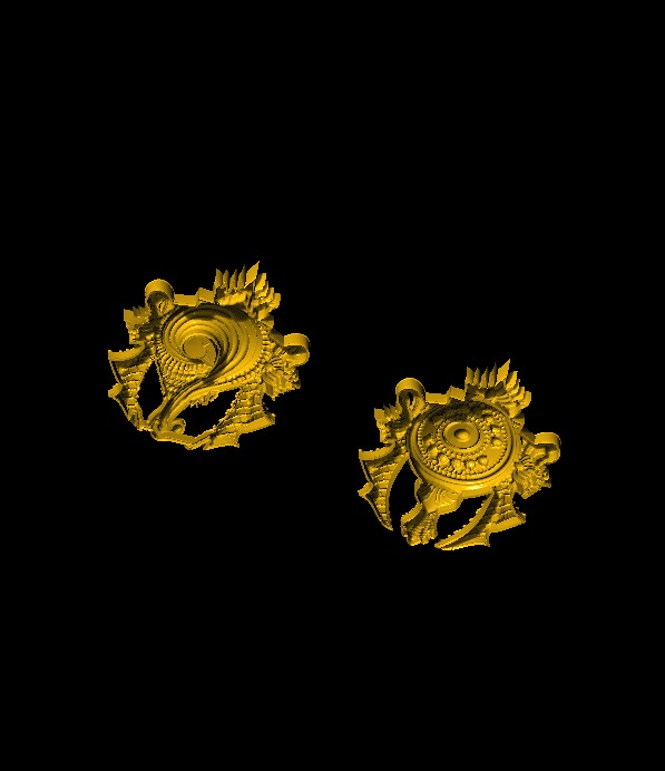 Shankha Chakra 3D model 3D print model_8