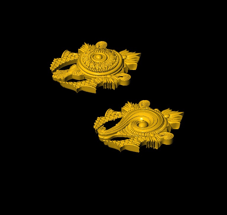 Shankha Chakra 3D model 3D print model_15