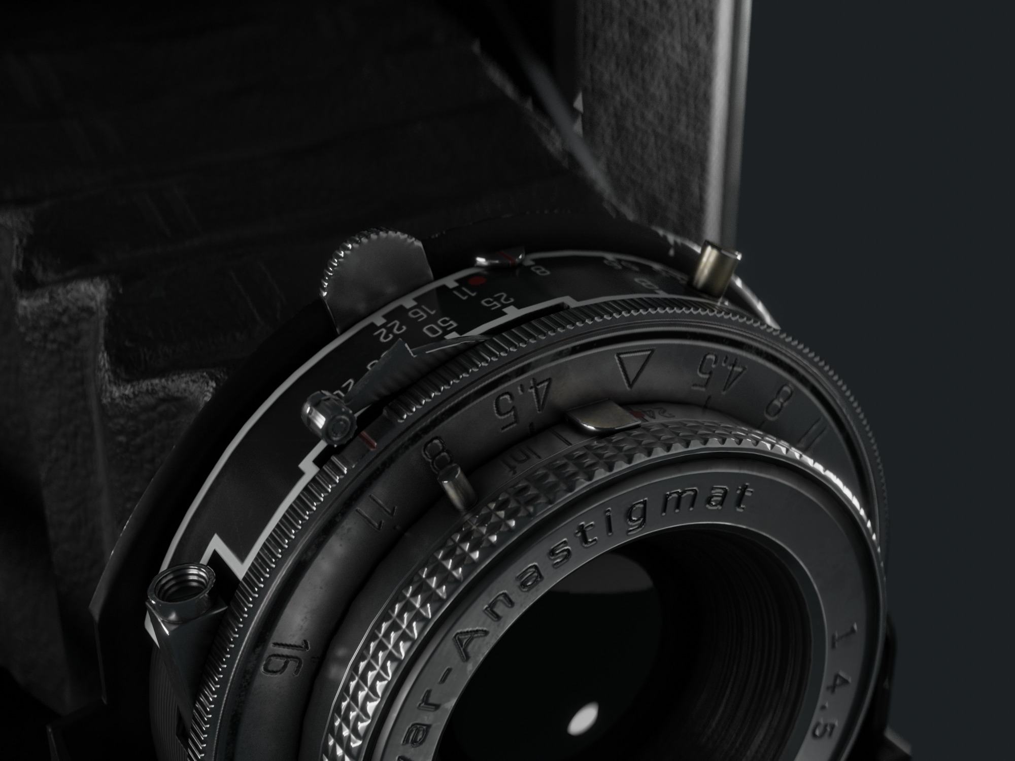 Camera Zeiss ikon nettax  Game Ready Low-poly 3D model_2